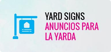 Minibanner Yard Signs